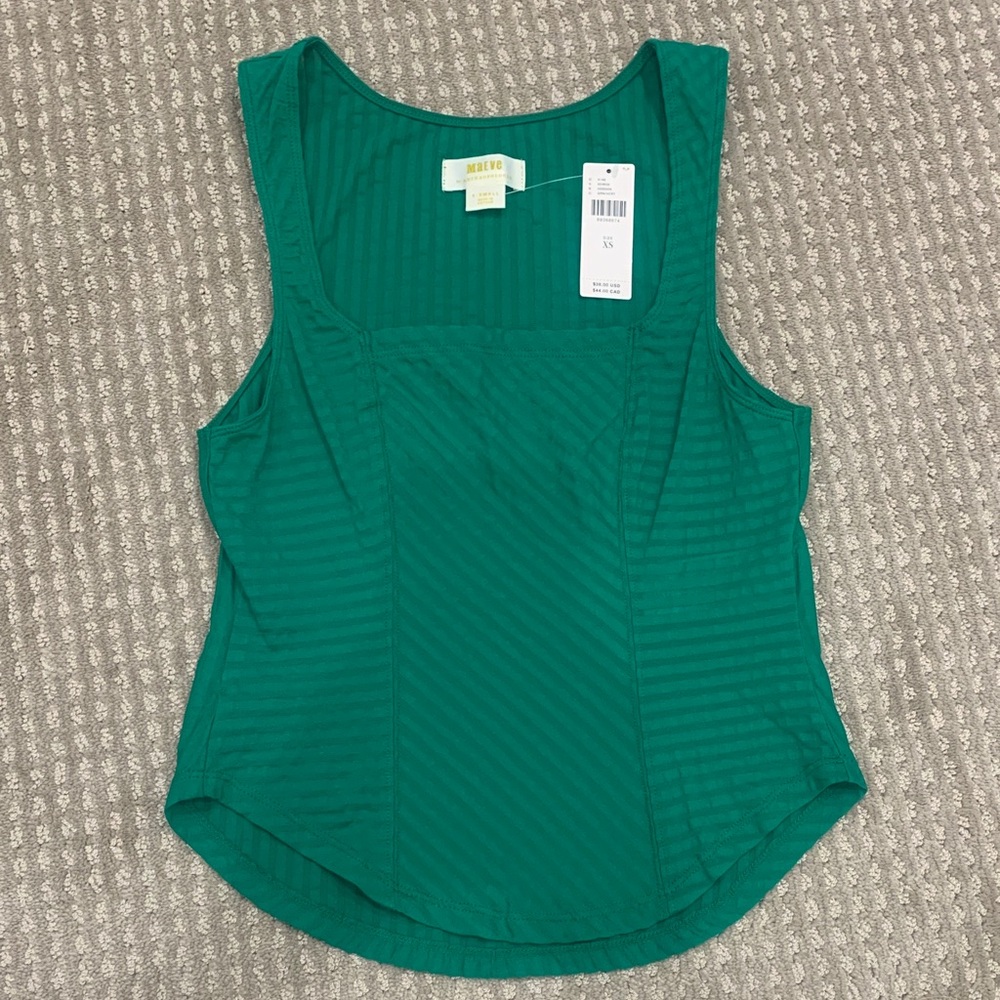 Maeve Vibrant Green Sleeveless Tank